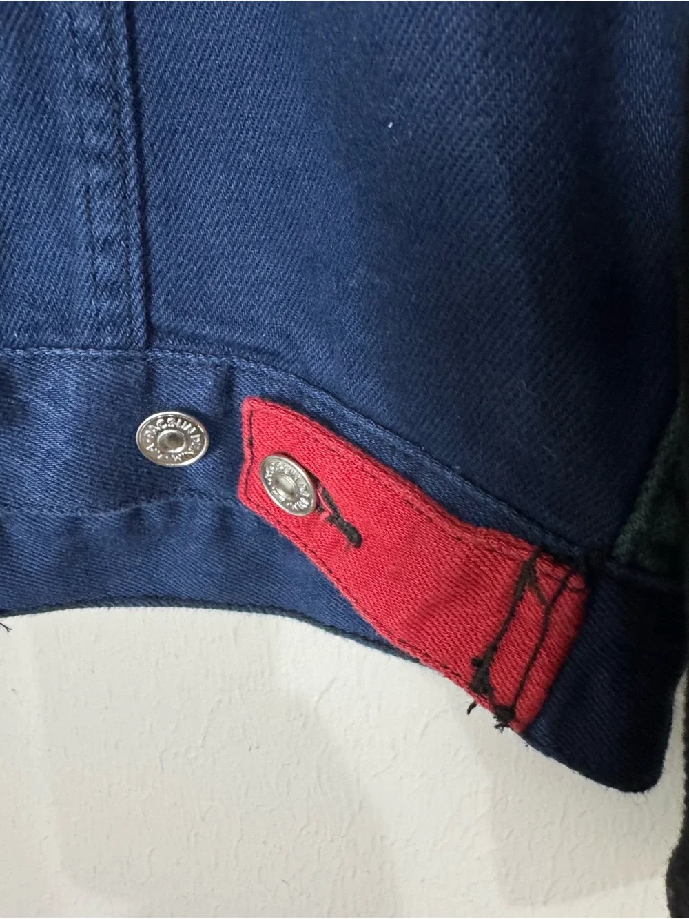 PacSun Men’s Colorblock Denim Trucker Jacket Y2K Style Size M